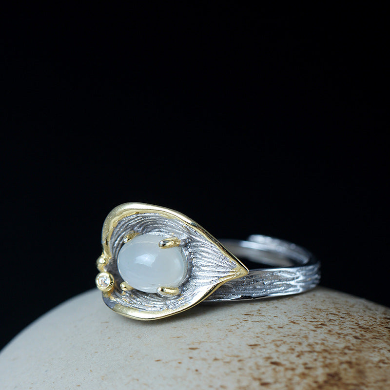 Vintage Country Style Distressed Calla Lily Ring – Stylish Gifts — 1