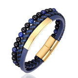 Woven leather bracelet – Jewelry Gift Ideas — 5