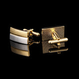 Men's Cufflinks French Shirt Two-tone Metal Cufflinks – Gifts for Him — 1