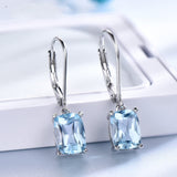 Lady 925 Sterling Silver Topaz Pendant Earring – Jewelry Gift Ideas — 4