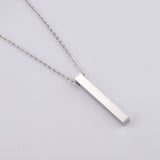 3D Engraved Bar Necklace – Jewelry Gift Ideas — 6