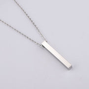 3D Engraved Bar Necklace – Jewelry Gift Ideas — 6