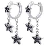 Micro Set Star Pendant Long Pentagram Earrings – Jewelry Gift Ideas — 2