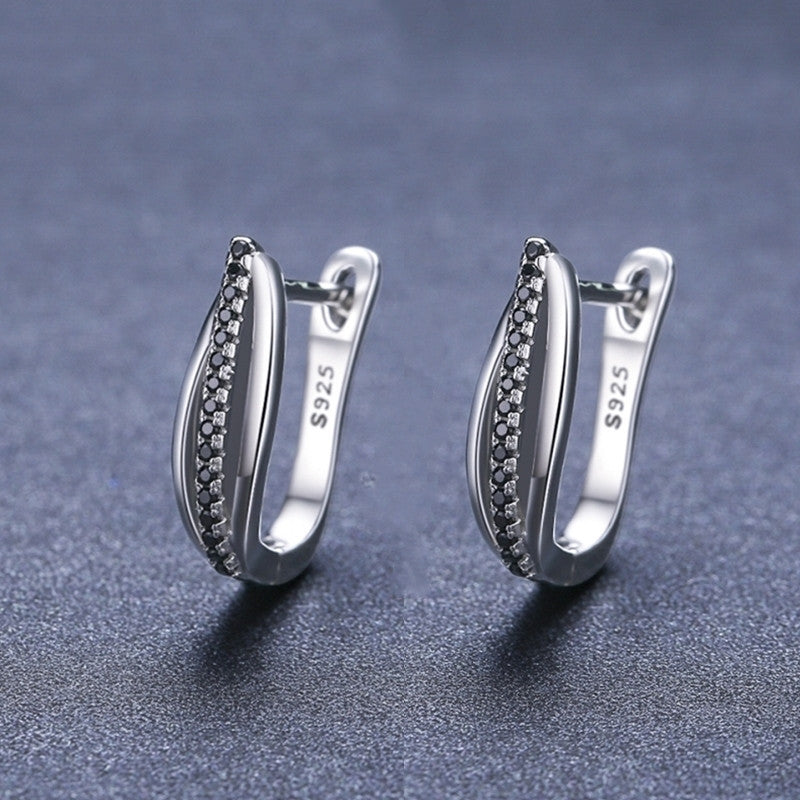 Copper Retro Hong Kong Style Zircon Earrings – Stylish Gifts — 1