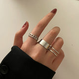 Personality Exaggerated Alloy Two-finger Chain Ring – Stylish Gifts — 3