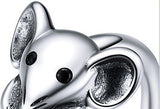 Cute Mouse Sterling Silver S925 Ring – Office Gifts — 3