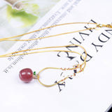 Raw Stone Polishing Small Pendant Necklace – Jewelry Gift Ideas — 5