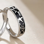 Bird And Fish Couple Rings A Pair Of Retro Niche – Gifts for Couples — 2