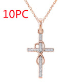 Alloy Pendant With Diamond And Eight-character – Jewelry Gift Ideas — 13