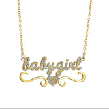 Stainless Steel Diamond Name Pendant – Jewelry Gift Ideas — 5