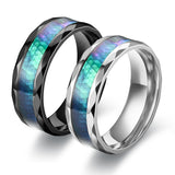 Men's Stainless Steel Diamond Cut Ring – Gifts for Him — 6