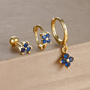 Light Luxury Minority Design Blue Zircon Four-leaf – Meaningful Gifts — 5