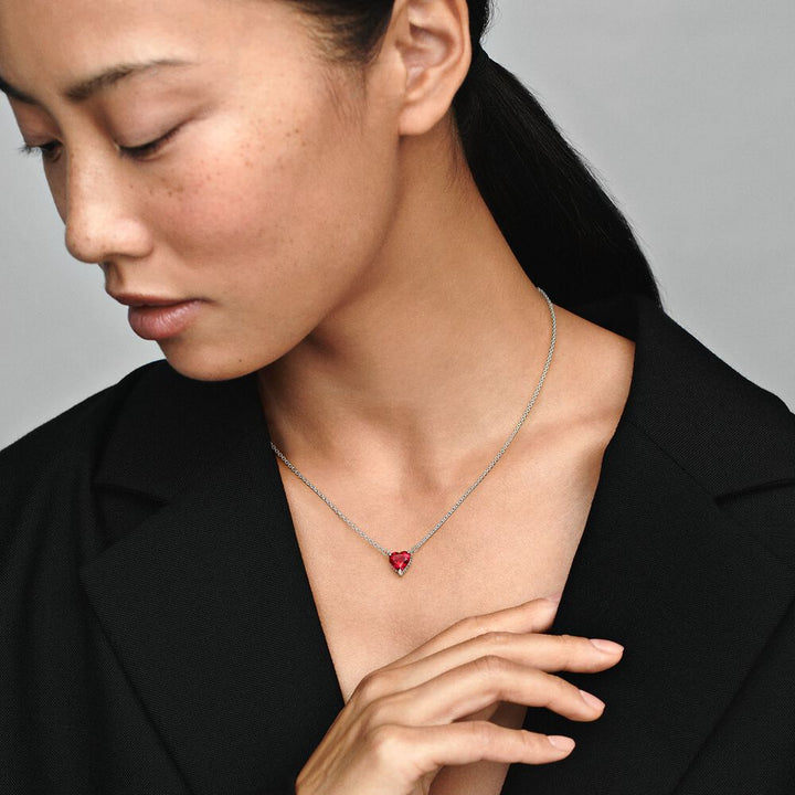 Shining Halo Heart-shaped Pendant Clavicle Chain – Jewelry Gift Ideas — 1