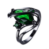 Black Gold S Shaped Zircon High End Diamond Ring – Gifts for Him — 6