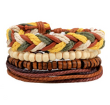 Leather Bracelet Men Multilayer Bead Bracelet – Jewelry Gift Ideas — 7