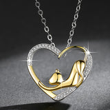 Animal Shape Gold-plated Pendant Cat Heart – Jewelry Gift Ideas — 3