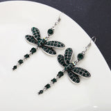 Ethnic Diamond Vintage Fringe Dragonfly Earrings – Surprise Gifts — 2