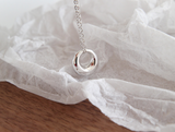 Geometric ring short clavicle necklace – Jewelry Gift Ideas — 11
