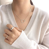 Geometric simple size ring necklace – Jewelry Gift Ideas — 5