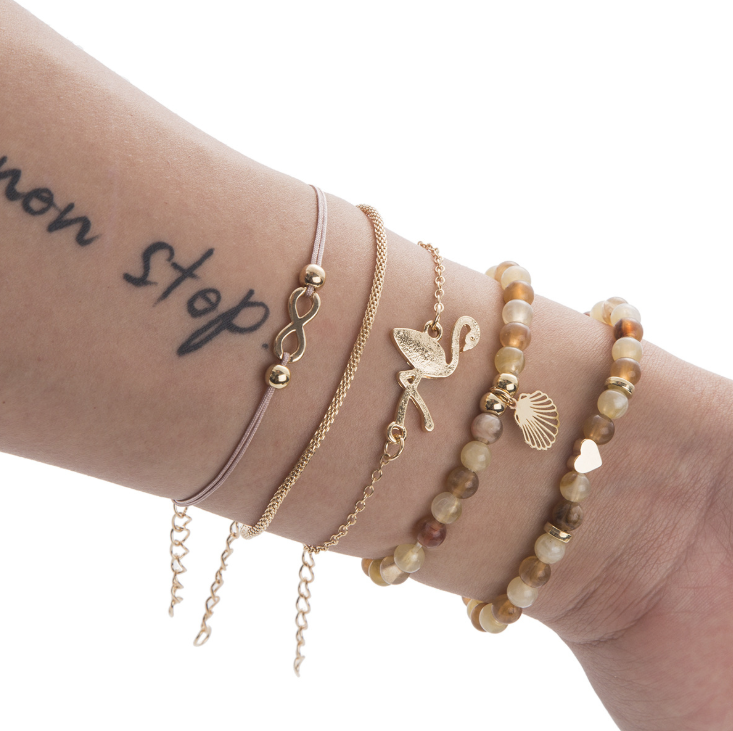 Bead Chain Bracelet Set Anklet – Jewelry Gift Ideas — 1