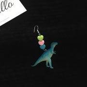 Bungee Beautiful Girl Childlike Dinosaur Earrings – Gifts for Kids — 8