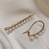 Temperament Pearl Clip U-shaped Earring Set – Jewelry Gift Ideas — 5