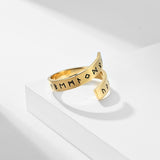 Pirate Viking Text Symbol Ended Ring Personality – Stylish Gifts — 6