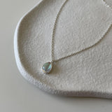 925 Sterling Silver Necklace Water Drop Ornament – Jewelry Gift Ideas — 1