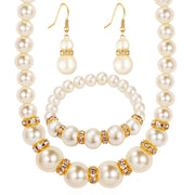 Pearl Set, Necklace, Earrings And Bracelet – Jewelry Gift Ideas — 1