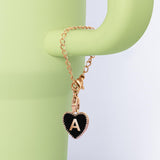 Love Alloy Oil Drop Letter Pendant Water Bottle Handle – Stylish Gifts — 1