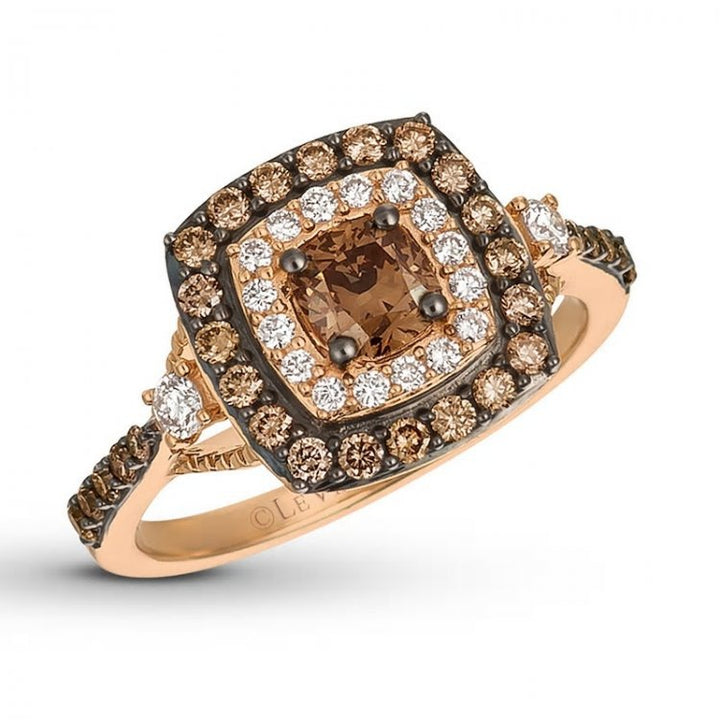 Chocolate Diamond 7 8 Carat TW Ring In 14K Strawberry – Useful Gifts — 1