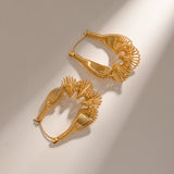Simple Elegant 18K Gold Stainless Steel Pleated – Birthday Gifts — 2