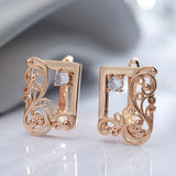 Natural Zircon Women's Rose Gold Vintage Ring – Gifts for Her — 1