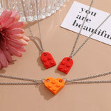 Hip Hop Heart Shaped Building Block Love Pendant – Jewelry Gift Ideas — 11