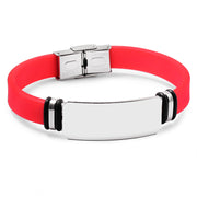 Custom engraving silicone bracelet personalized – Jewelry Gift Ideas — 4