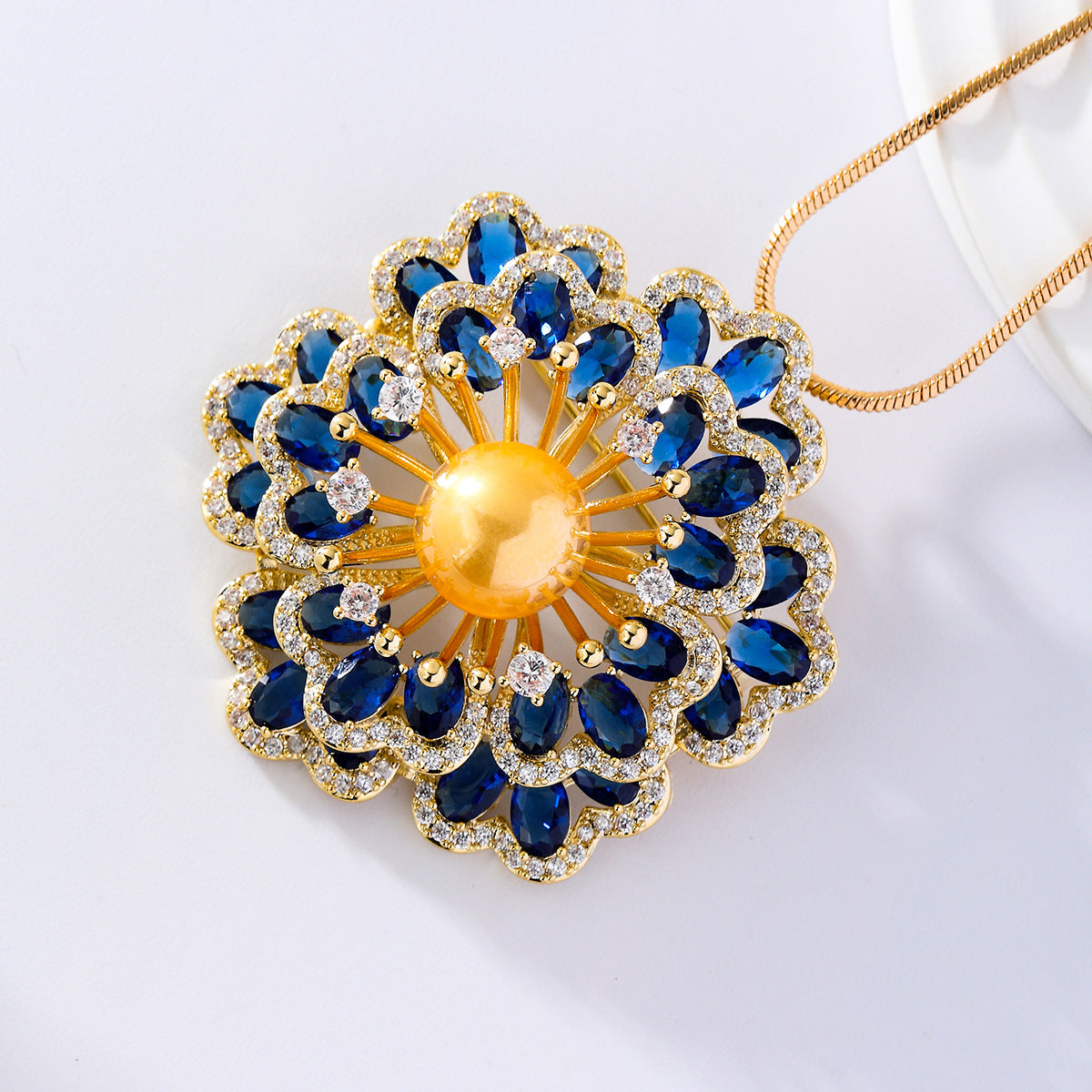 Heavy Industry Begonia Brooch Luxury Female Pin – Jewelry Gift Ideas — 1