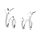 Asymmetric 925 Sterling Silver Women's Earrings – Jewelry Gift Ideas — 9
