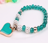 Elastic Crystal Bracelet & Bangle Heart Bracelets – Jewelry Gift Ideas — 9