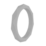 Geometric 3mm diamond pattern female tail ring – Gifts for Her — 10