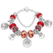 Painted leaf flower bracelet – Jewelry Gift Ideas — 9