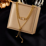 Simple Double-layer Twin Irregular Pull-out – Jewelry Gift Ideas — 8