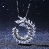 Simple And Versatile Micro-encrusted Zircon Leaf – Jewelry Gift Ideas — 2
