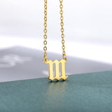Old English Digital Necklace Stainless Steel – Jewelry Gift Ideas — 5