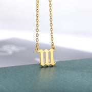Old English Digital Necklace Stainless Steel – Jewelry Gift Ideas — 5