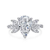 High Carbon Diamond Square Diamond S925 Ring – Gift Ideas — 7