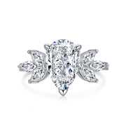 High Carbon Diamond Square Diamond S925 Ring – Gift Ideas — 7