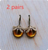 Vintage Dragonfly Earrings Fashion Gold Color Metal – Gifts for Her — 5