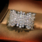 Irregular Micro Inlaid Zircon Ring – Surprise Gifts — 4