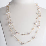 Mixed Color Star Pearl Sweater Necklace – Jewelry Gift Ideas — 4