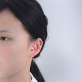 S925 Sterling Silver C-Shaped Zircon Ear Clip – Special Occasion Gifts — 1
